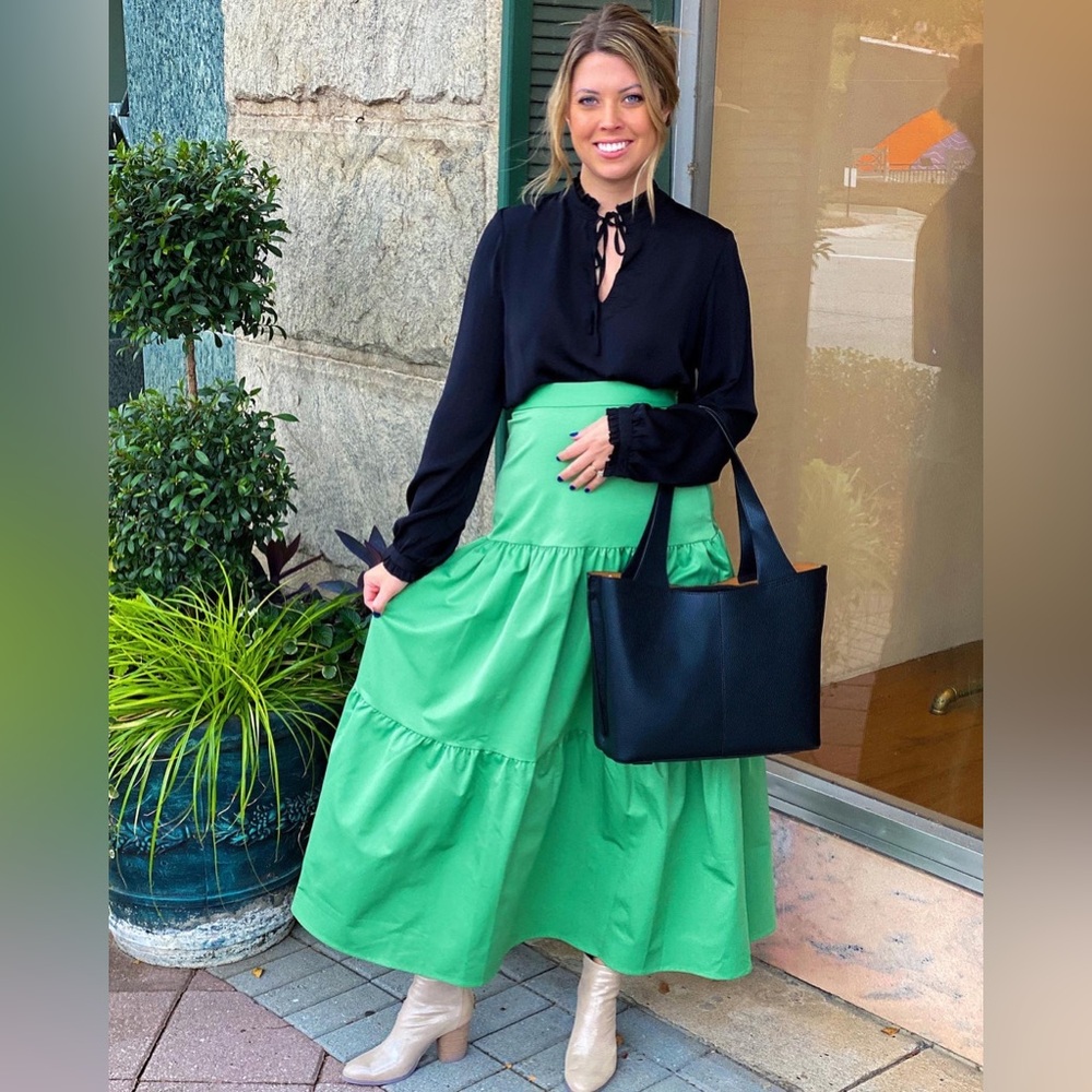 Laroque Sunday Skirt Green Maxi Size M - Picture 2 of 6